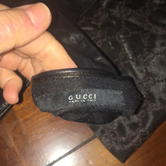 EUC 💯Gucci women’s Black Leather Gloves *7.5 - Picture 4 of 11